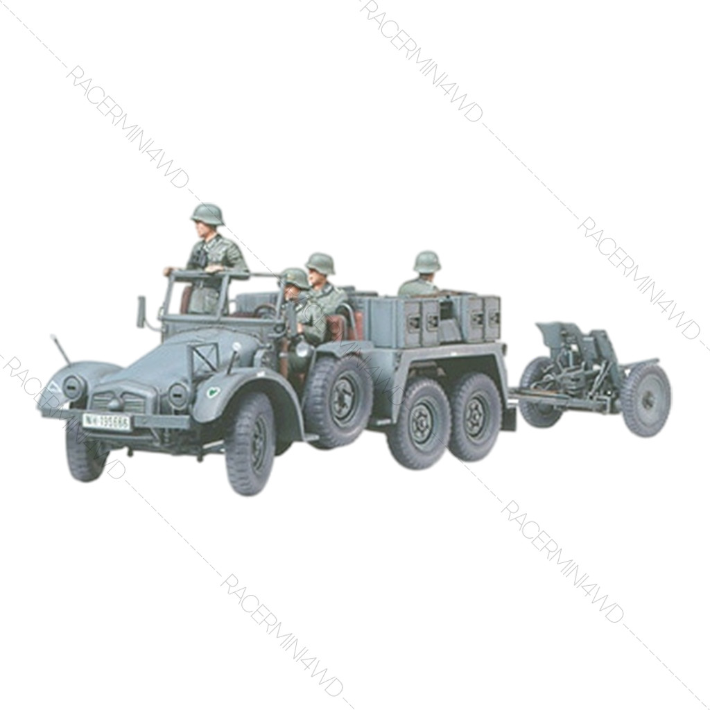 TAMIYA 35259 1/35 Model Kit Krupp Protze 1-Ton (6X4) Kfz.69 Towing Truck w/3.7cm Pak