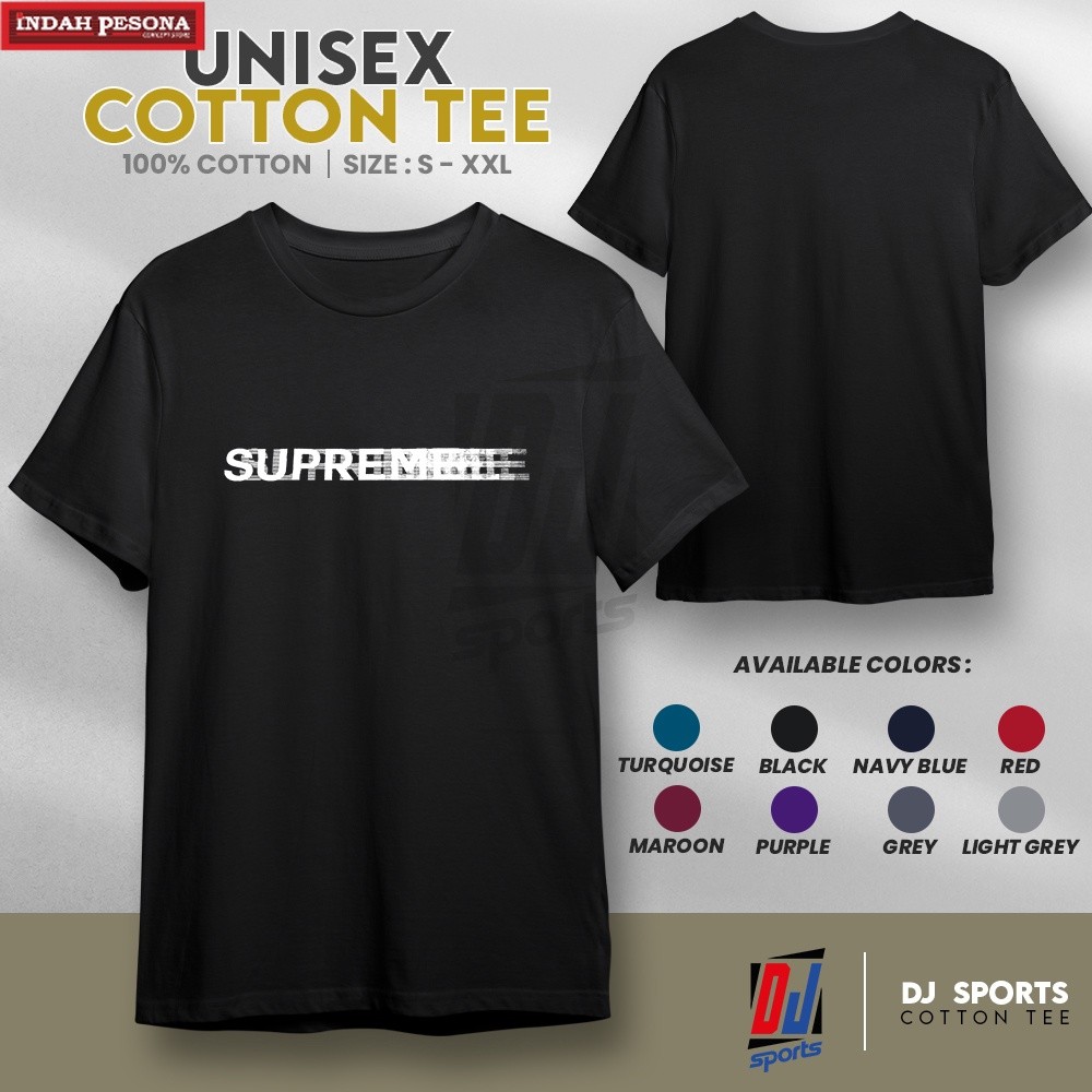 DJ Sport Cotton เสื้อยืดแขนสั้น Unisex - ไซส์ S-2XL (185gsm)