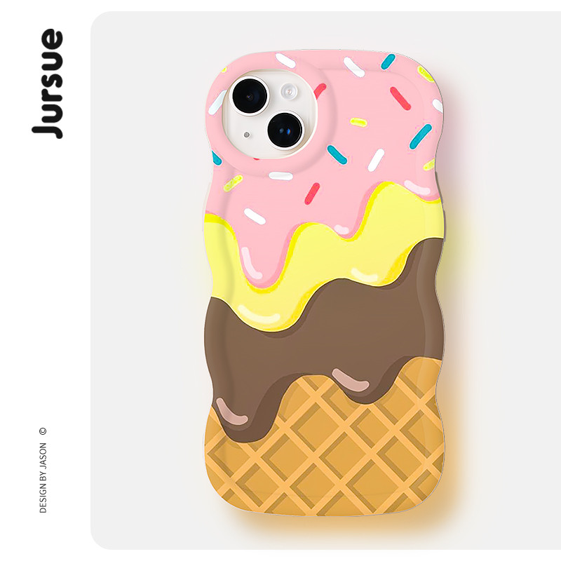 JURSUE เคสไอโฟน เคสนุ่มกันกระแทกลายการ์ตูนน่ารักตลก เคสโทรศัพท์ for iPhone 17 16 15 14 13 12 11 Pro Max SE 2020 X XR XS 8 7 Plus xsmax iPhone7 iPhone8 พลัส F4303Q