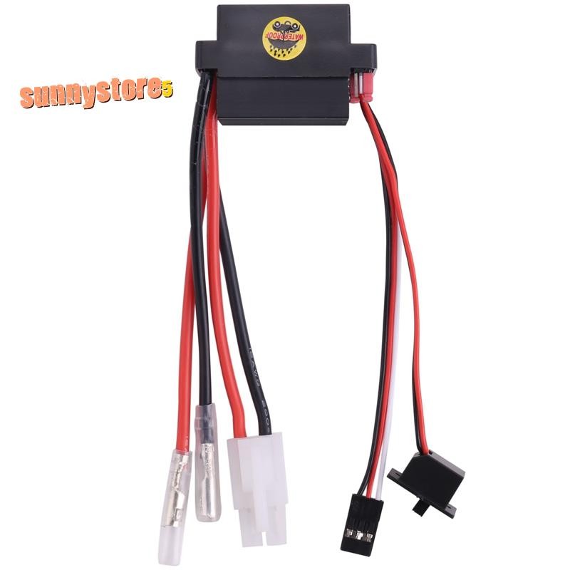 Rc ESC 320A 6-12V ตัวควบคุมความเร็ว ESC Brushed พร้อม 2A BEC สําหรับ RC เรือ U6L5