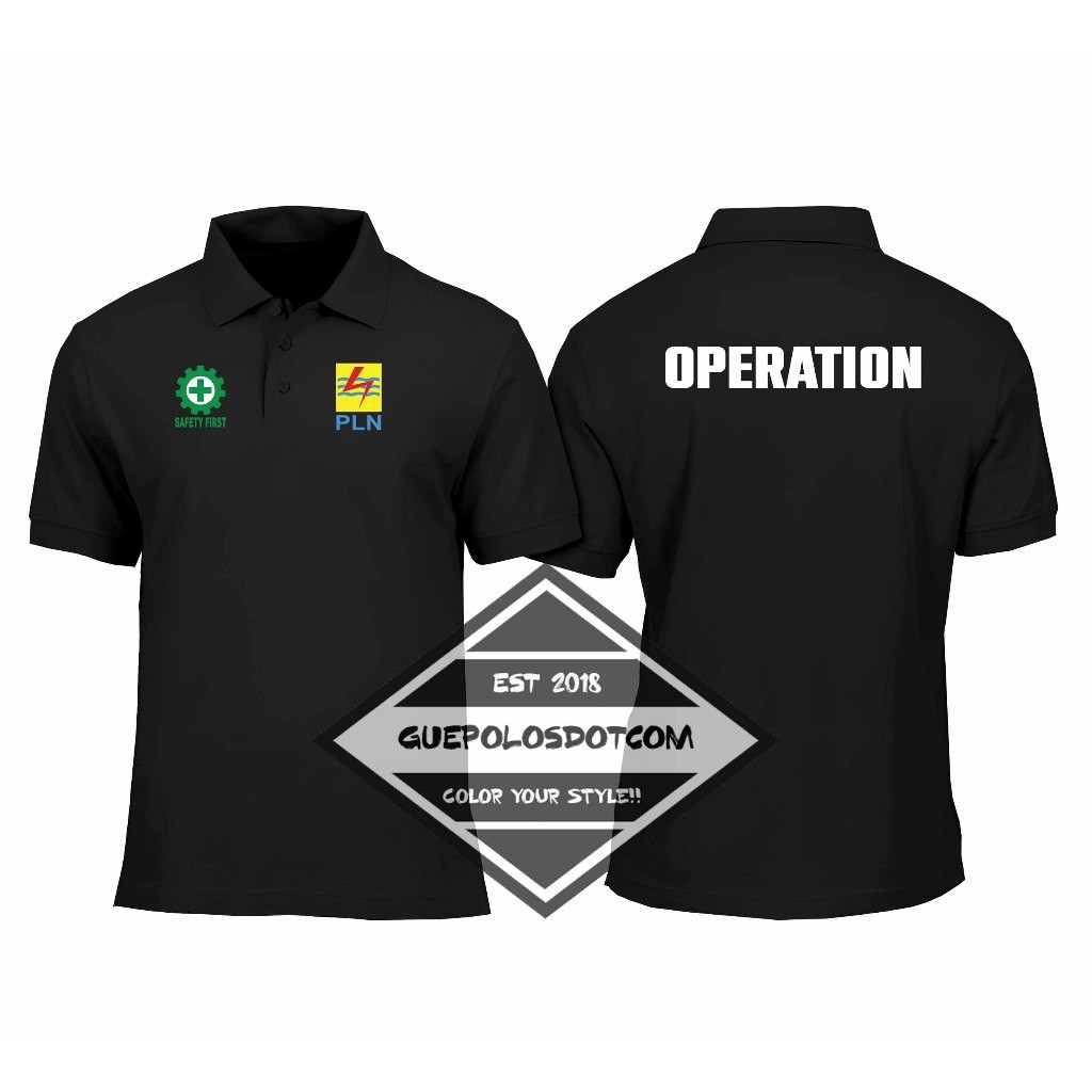 PLN OPERATION COLLAR POLOSHIRT - เสื้อคอปก OPERATION - PLN OPERATION COLLAR POLO - GUEPOLOS