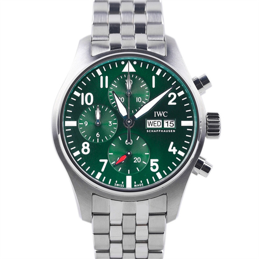 IWC IWC IWC นาฬิกานักบินนาฬิกากลไกอัตโนมัตินาฬิกาผู้ชาย IW388104