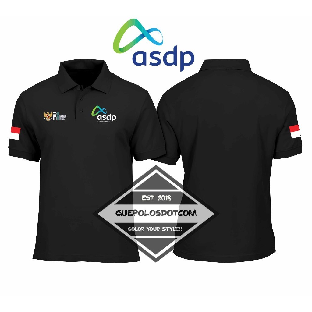 TYPE 02 - POLOSHIRT Logo asdp ferry BUMN - asdp ferry Logo Collar Shirt - POLO COLLAR asdp