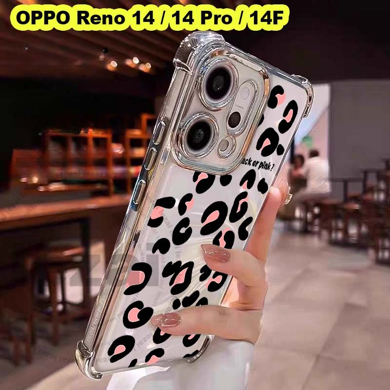 OPPO Reno 14F 14 5GเคสOPPO Reno 14 Pro 5GเคสOPPO Reno 14F 5G 2025 เคสโทรศัพท์นุ่มกันกระแทกโปร่งใส Gl