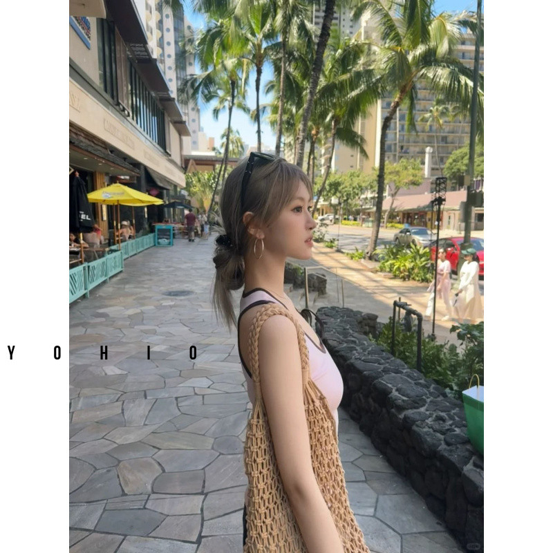 เนคไทผูกโบว์ฤดูร้อนสำหรับผู้หญิง สีตัดกัน ดีไซน์สลิม - รูปที่ 4