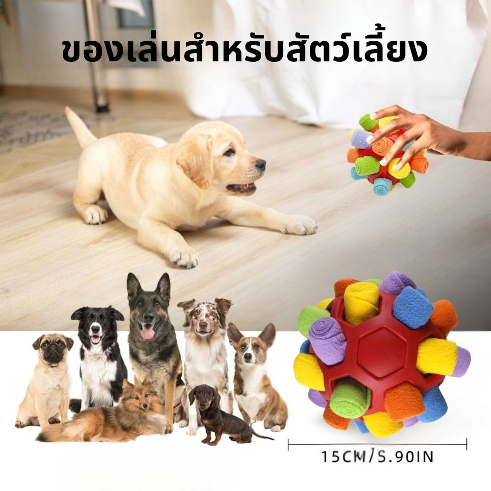 CleverPet ของเล่นสุนัข ฝึกทักษะ IQ ลูกบอลหมาใส่อาหารได้ ของเล่นบริหารสมองสุนัข Puzzle Dog Toy