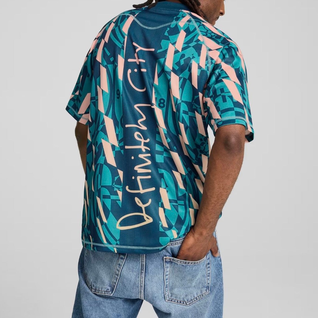 Men's Simple Retro Short-Sleeved Football Jersey by Mancheng FC 3D Print Shirt 7.8