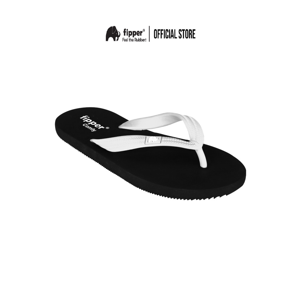 Fipper Selipar Comfy Getah White - รองเท้าแตะ Fipper Comfy Rubber สีขาว
