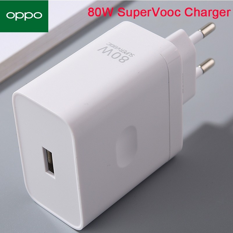 OPPO 80W Super VOOC Charger สําหรับ OPPO ค้นหา N2 X5 X3 X2 A1 Pro VOOC/Dart Fast Charge EU/US อะแดปเ