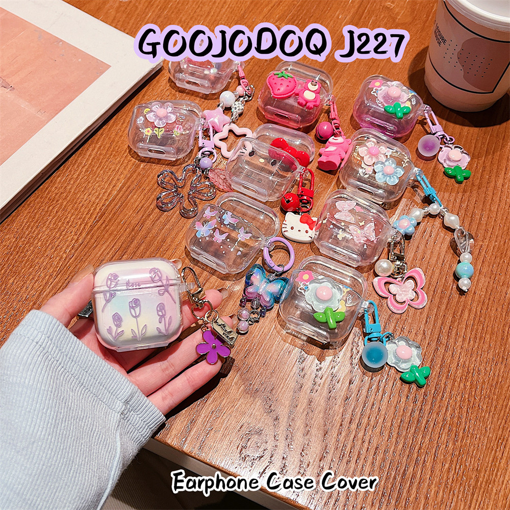 ส่วนลดสําหรับ GOOJODOQ J227 กรณี DIY การ์ตูนสร้างสรรค์ซิลิโคนอ่อนนุ่มหูฟังกรณีปลอกฝาครอบ
