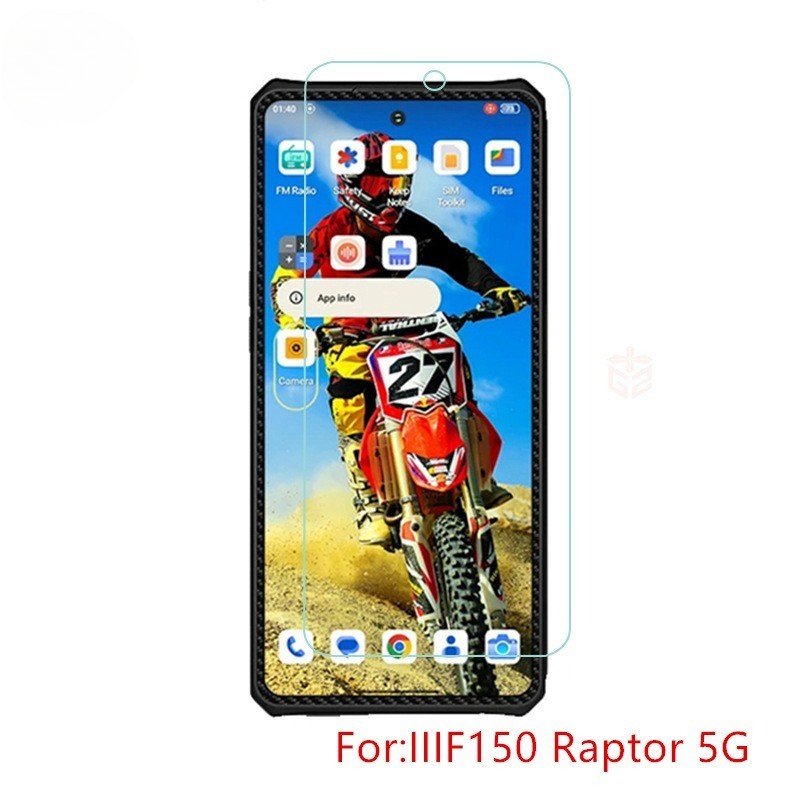 9H กระจกนิรภัยสําหรับ IIIF150 Raptor 5G ป้องกันหน้าจอโปร่งใสฟิล์มกระจกนิรภัยป้องกันฟิล์มแก้วฝาครอบ