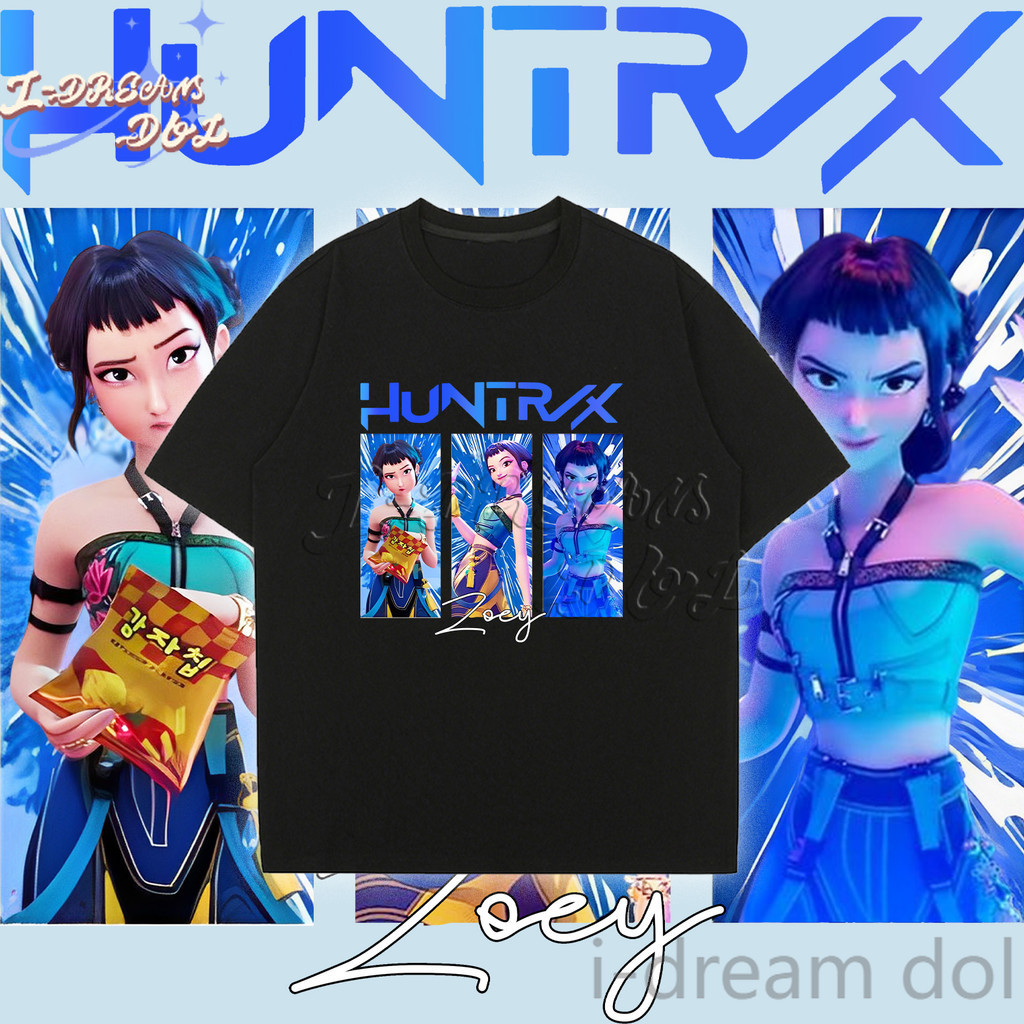 KPop Demon Hunters ภาพยนตร์ TShirt HUNTRX Zoey 3 Palace ตารางพิมพ์ TShirt Unisex TShirt ผู้ใหญ่และเด