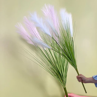 ช่อดอกหญ้าปลอม 5 สาขา สีเขียว สําหรับตกแต่งงานแต่งงาน วันวาเลนไทน์ สําหรับตกแต่งบ้าน