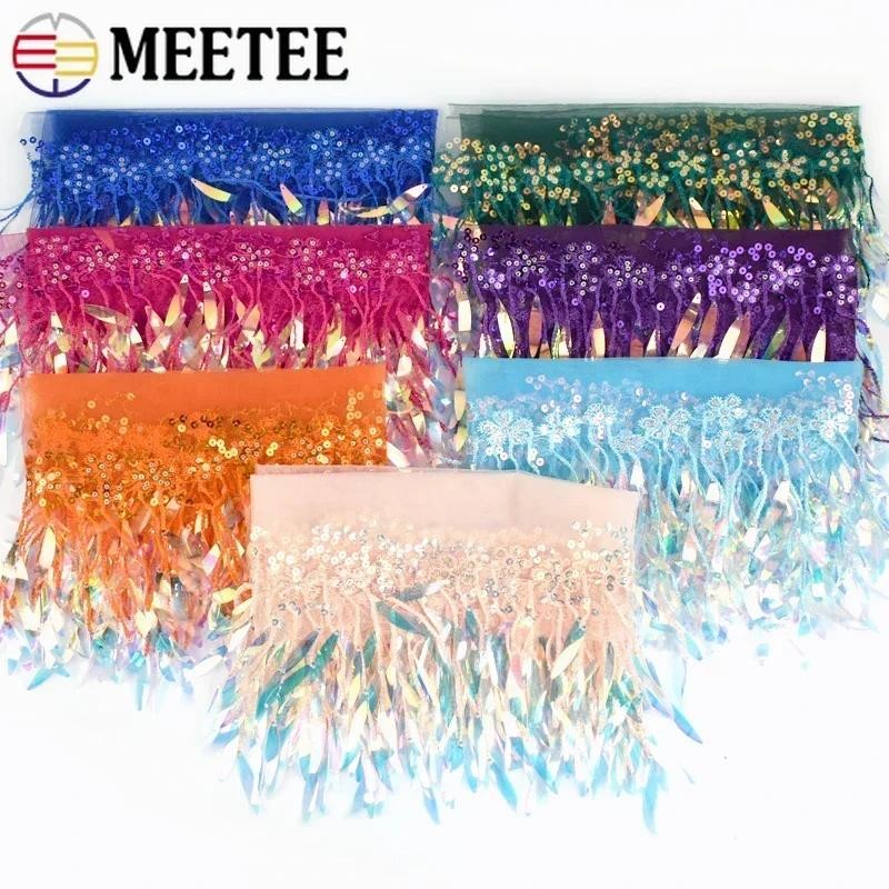 1Yard พู่ Fringe สําหรับเย็บเลื่อมลูกไม้ Trim ชุดละตินริบบิ้น Band งานแต่งงาน Tassels DIY