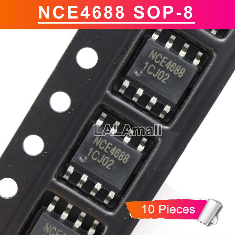 10pcs NCE4688 SOP8 NCE 4688 SOP-8 SMD 60V N + P-Channel MOSFET ใหม่ IC DXWK
