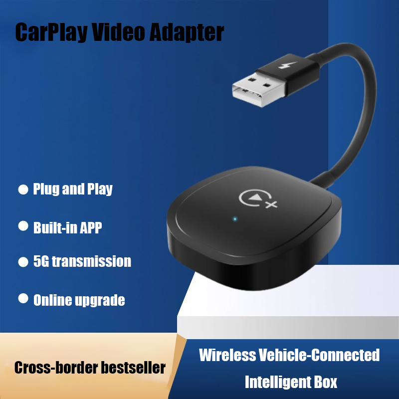 carboss Wireless Apple CarPlay Dongle แปลงคาร์เพลย์แบบใช้สายจากโรงงานเป็นดองเกิล CarPlay ไร้สาย.