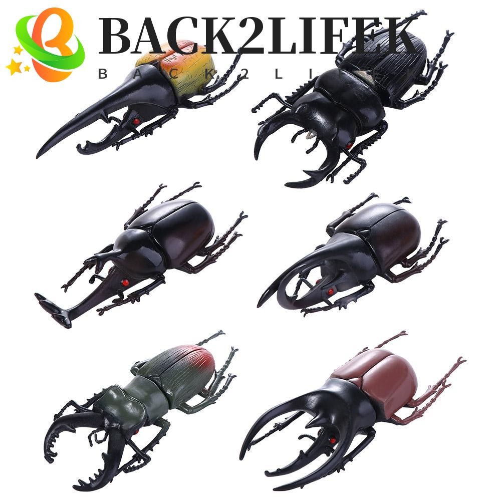 BACK2LIFEK จําลองด้วงวิทยาศาสตร์ ของเล่นแมลงปลอม อุปกรณ์ประกอบฉากโจ๊กสําหรับเด็ก