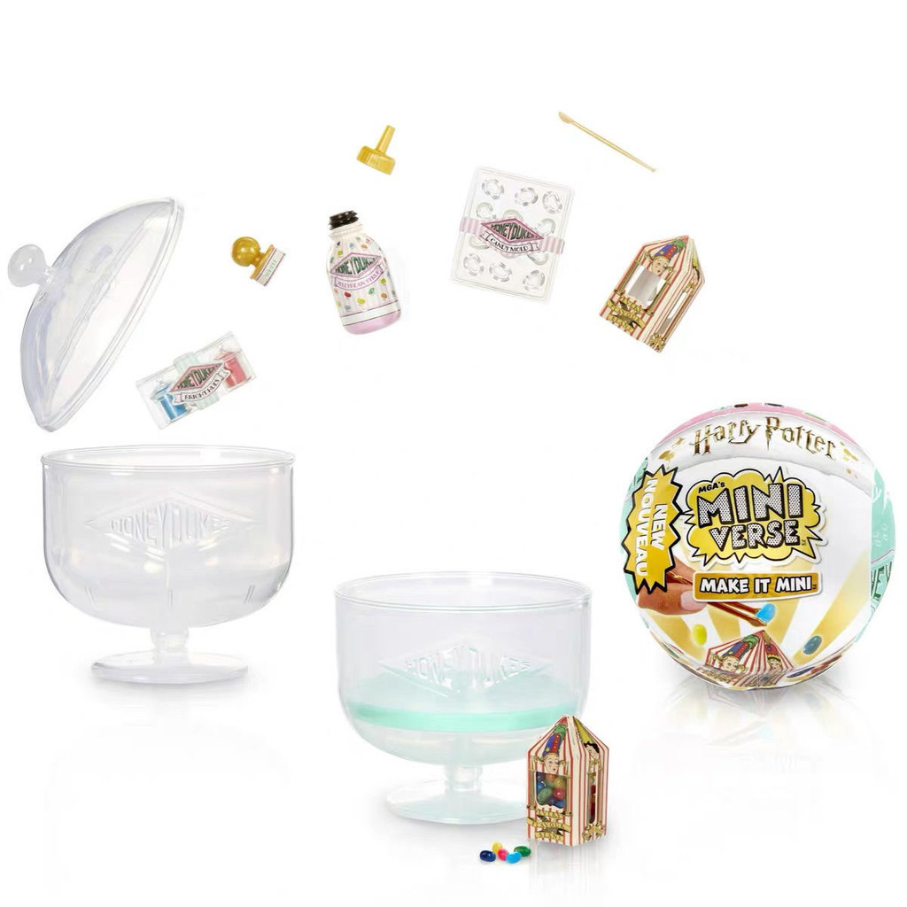 MGA miniverse Harry Potter Candy Mini Honeyduks กล่องตาบอดของเล่น Miniature ช็อกโกแลตกบ DIY
