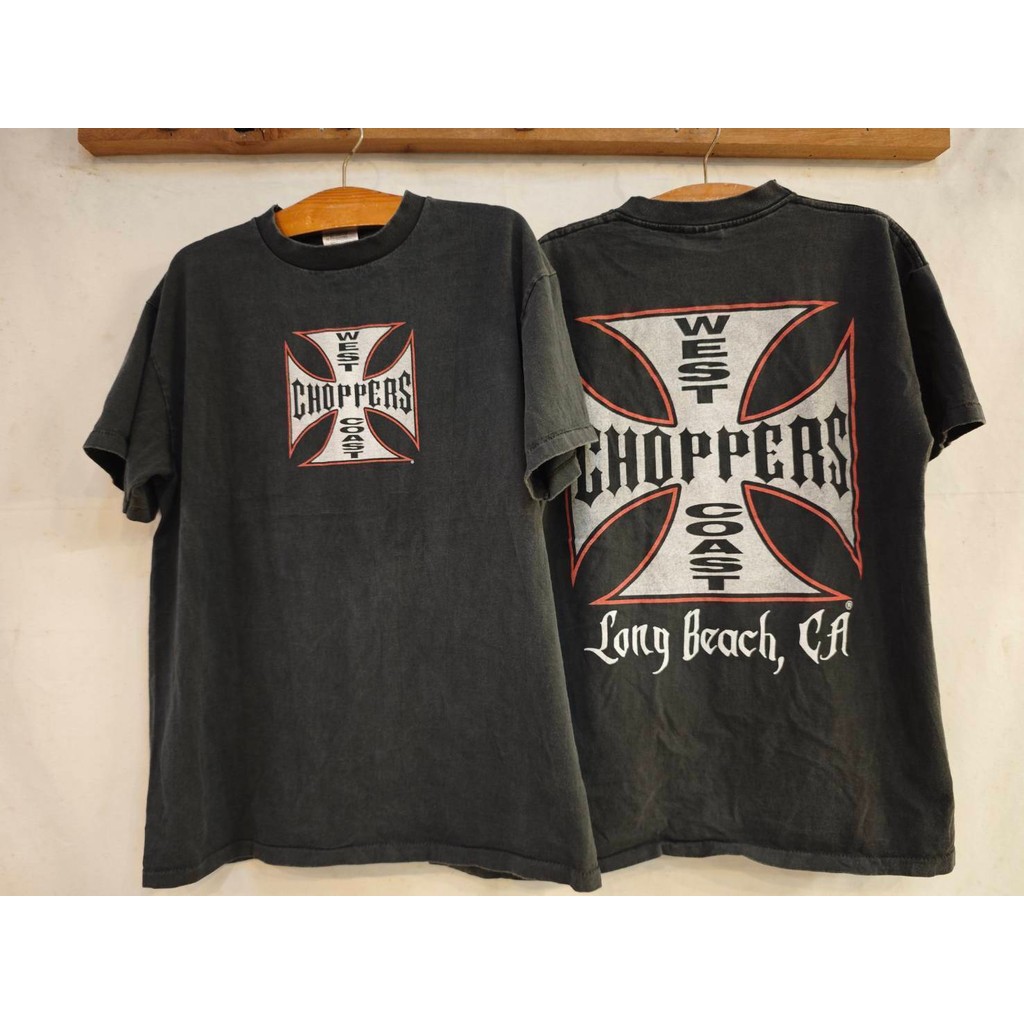 [ ล้านเสื้อ ] WEST COAST CHOPPERS Long Beach, CA  Bio washed เสื้อวินเทจ เสื้อฮาเลย์