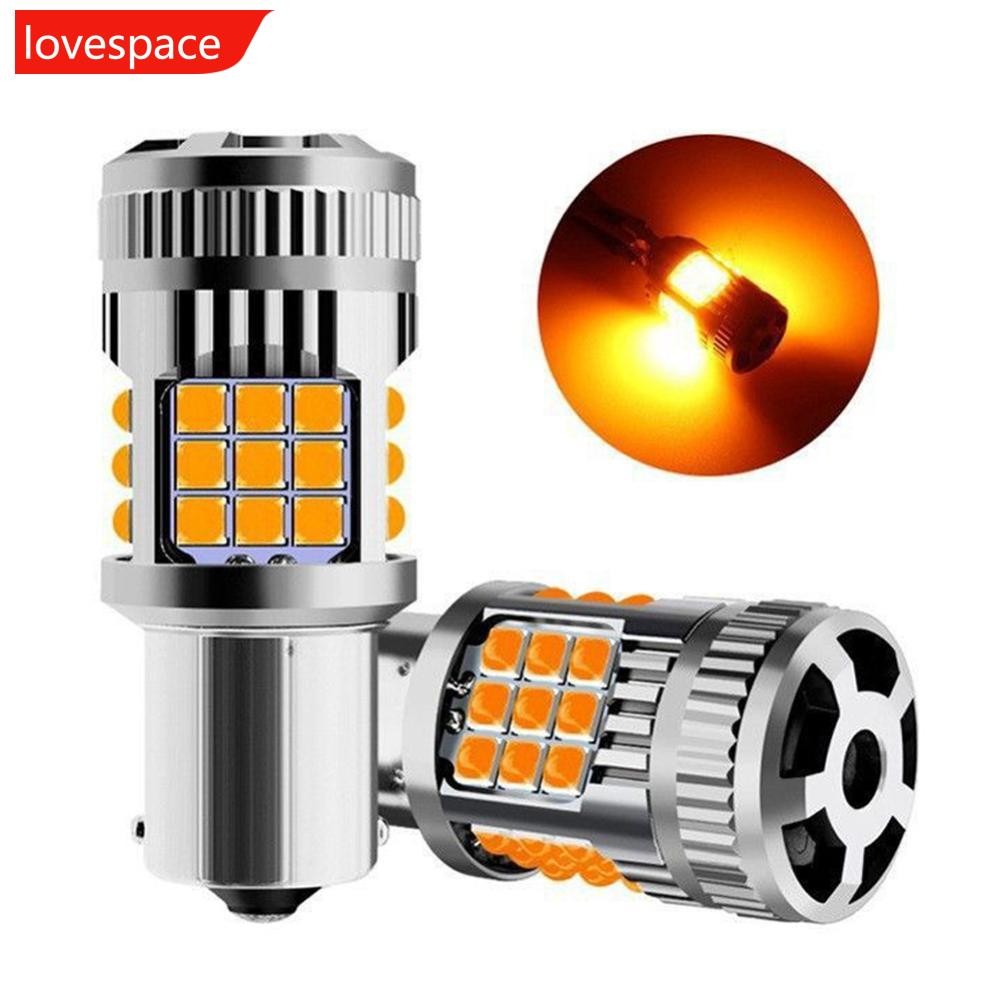 LOVESPACE 1156/1157/T20 รถ LED ไฟหน้าหลอดไฟเบรคไฟเลี้ยวโคมไฟวิ่ง Bright 3030 36smd PY21W Anti Flicke