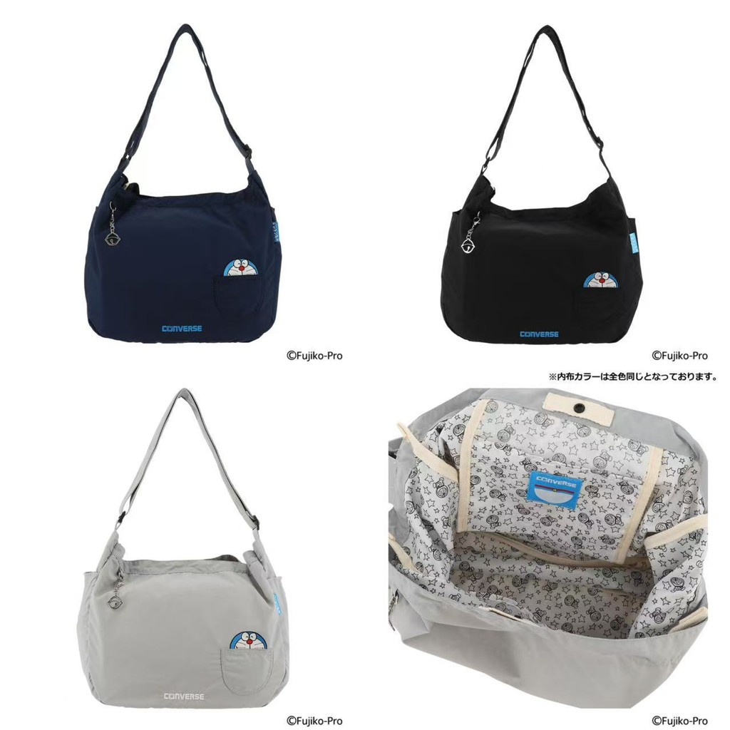 [พร้อมสต็อกจัดส่งที่รวดเร็ว] ญี่ปุ่นสไตล์ใหม่โดราเอมอนกระเป๋า ผู้สื่อสาร การ์ตูนโดราเอมอนปักกระเป๋าสะพายน้ําหนักเบากีฬากลางแจ้งใต้วงแขนก