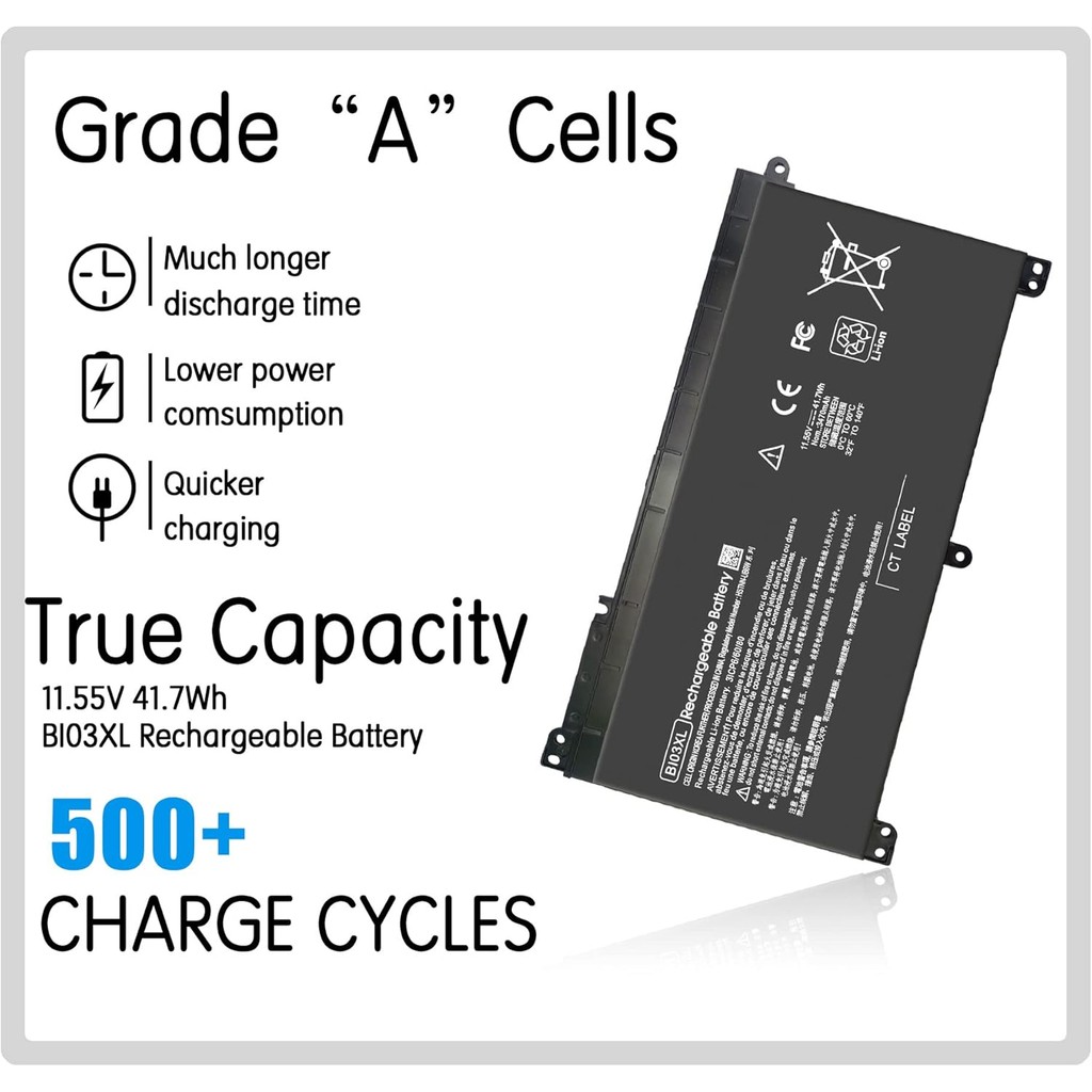 แล็ปท็อป BI03XL ON03XL 844203-850 844203-855 BIO3X แบตเตอรี่สําหรับ HP Pavilion X360 13-U m3-U m3-u0