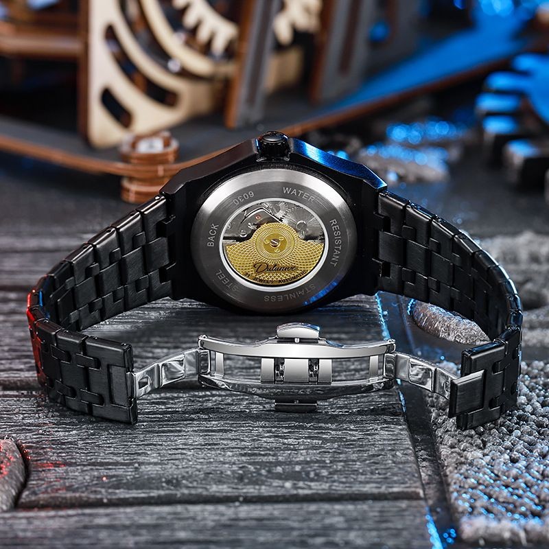 Jj ของแท้แท้นาฬิกากลไกอัตโนมัติ Farm Oak Stray Earth 2 Full Luminous กันน้ํา High-End นาฬิกาผู้ชาย