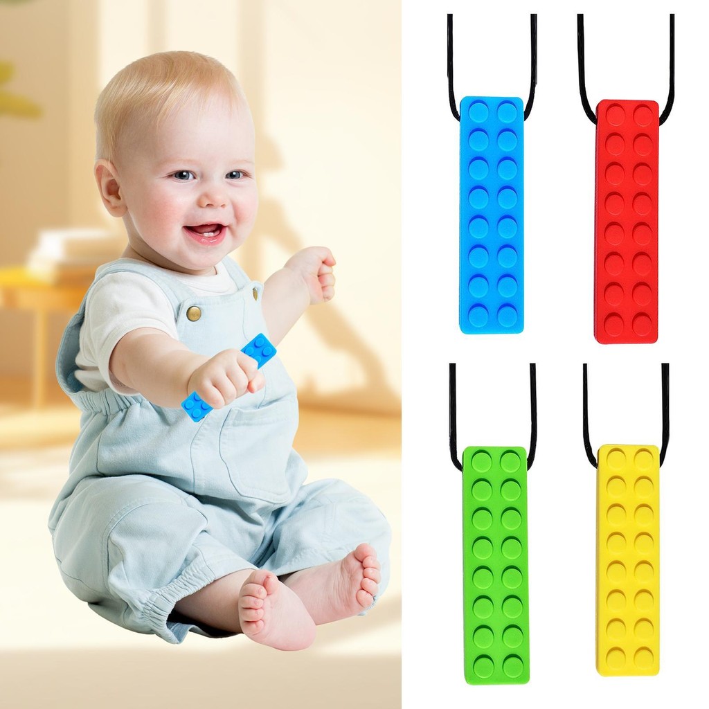 สร้อยคอกัด ของเล่นประสาทสัมผัสสําหรับการงอกของฟันเด็กเคี้ยวช่องปากประสาทสัมผัสทารก Adhd Fitshobr exp