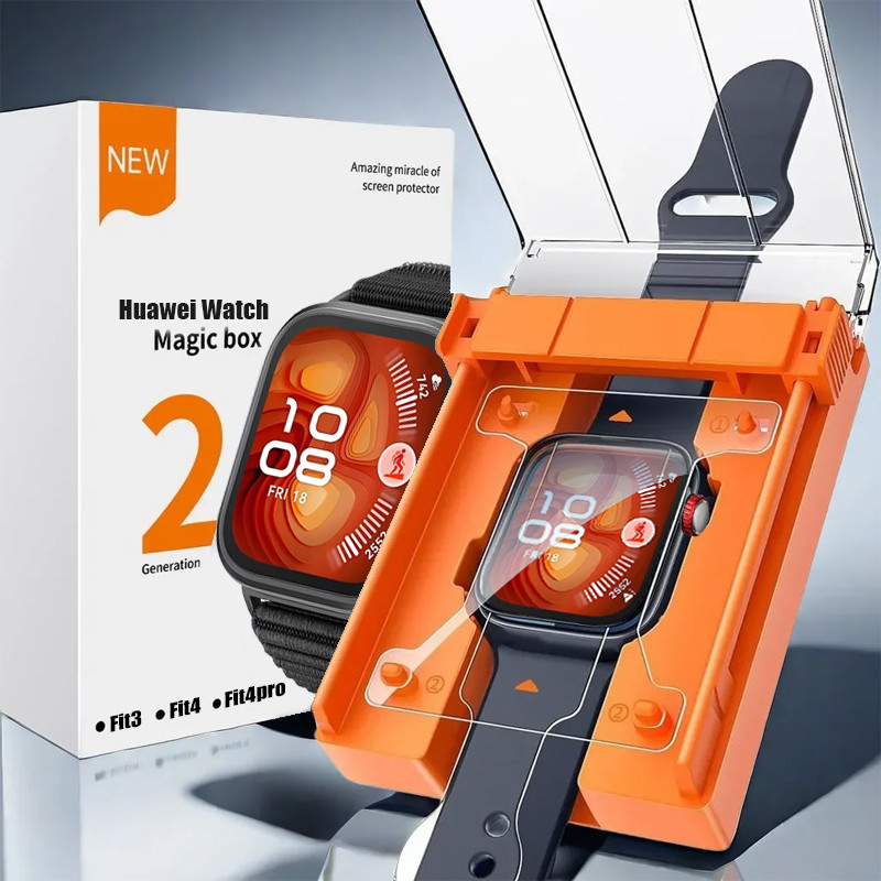 1-3PCS ฟิล์มเซรามิคคุณภาพสูงสําหรับ Huawei Watch Fit 3 4 Pro ป้องกันโค้งฟิล์มเซรามิคบน Fit3 ติดตั้งง่ายอุปกรณ์เสริม