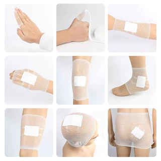 พร้อมส่ง ผ้าพันแผลตาข่าย ผ้าพันแผลแบบท่อ 3 ขนาด ระบายอากาศ เหมาะสำหรับนิ้วมือ น่อง และส่วนอื่นๆ บาดเจ็บ