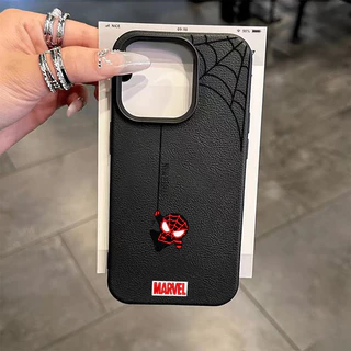 เคสไอโฟน 17 11 สำหรับ IPhone 16 XR 13 16 11 15 12 14 Pro Max XS X Max 16 7 15 8 Plus คู่รักการ์ตูนสไปเดอร์แมนอินเทรนด์