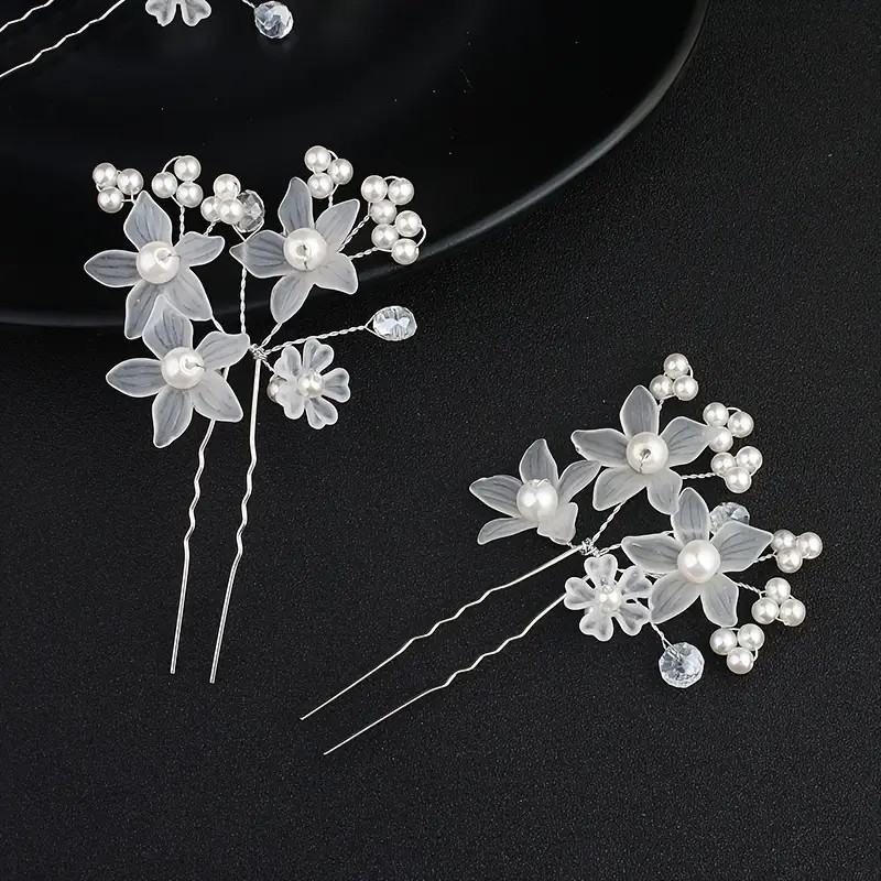 ตระห่มผมแบบพันรอบ กับคลิปหนีบผมรูป U สำหรับเจ้าสาว พร้อมหนีบผม.yy7.24