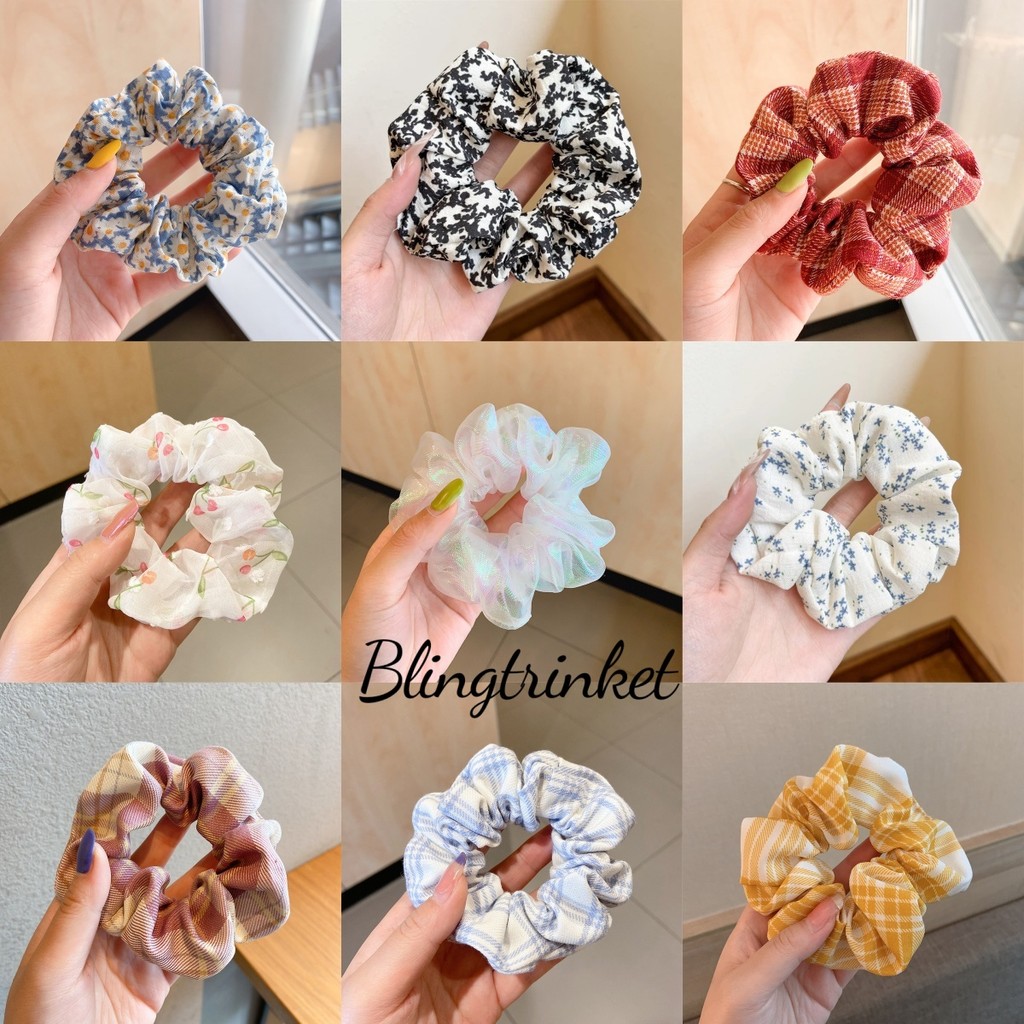 BlingTrinket 💖💖 ยางมัดผม มีรูปแบบให้เลือกหลากหลาย ราคาไม่แพง สไตล์เกาหลี หวานและน่ารัก ยางรัดผมสวยๆ