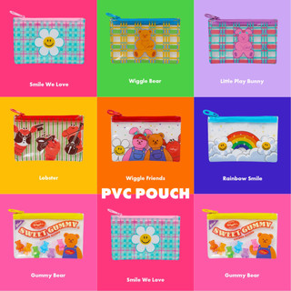Wiggle Mini PVC Pouch 💖 กระเป๋าอเนกประสงค์ PVC / กระเป๋าใส่เหรียญ นามบัตร เครื่องสำอาง