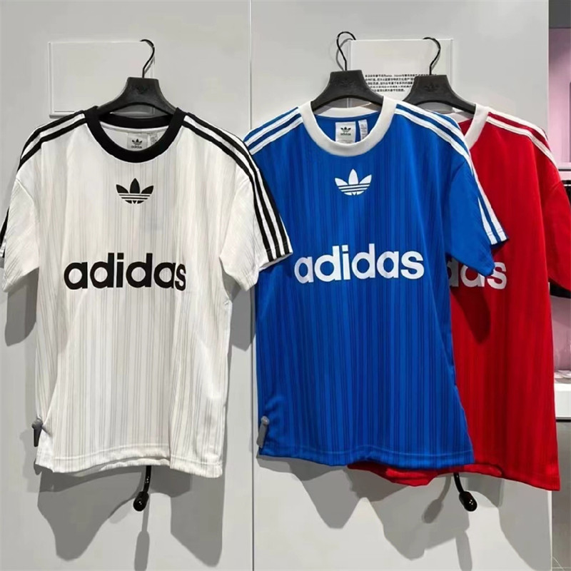 Retro Unisex สไตล์หลวมสบายๆลายคลาสสิกลูกเรือคอเสื้อยืดกีฬาเสื้อยืดระบายอากาศ