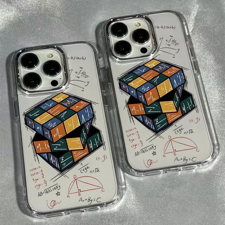 เรขาคณิต Cube กรอบโลหะเคสโทรศัพท์สําหรับ Samsung S22 S21 S23 S25 S24 S20 S20FE S22FE S22PLUS S20PLUS