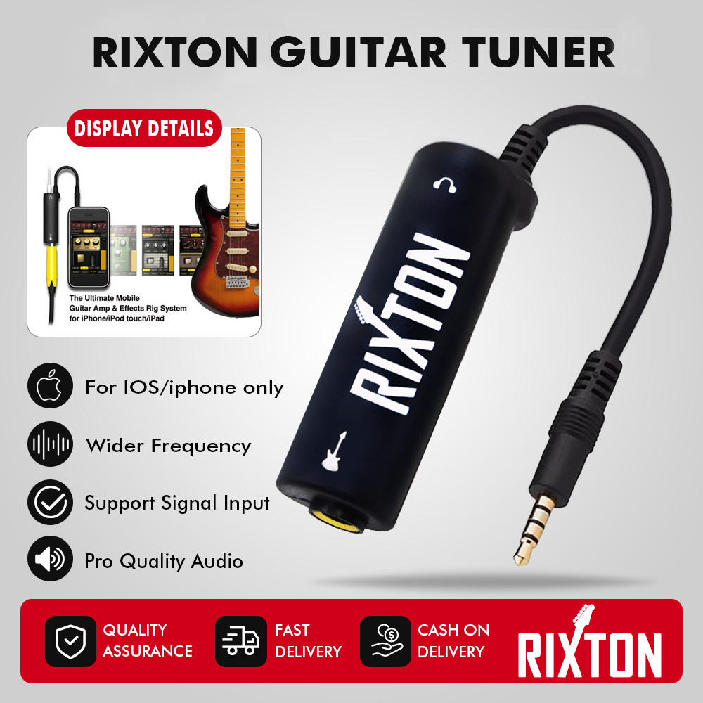 RIXTON Music iRig Guitar Interface Converter เปลี่ยนกีตาร์สําหรับ IOS iPhone/Ipad Music Accessory