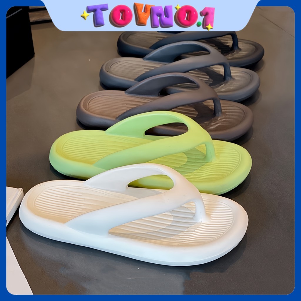 ToyNo.1🧸 พร้อมส่ง🧸"LT-275" รองเท้าแตะหูคีบ สไตล์เรียบๆ พื้นนุ่มใส่สบาย มี4สีพาสเทล ใส่ได้ทั้งชายและหญิง