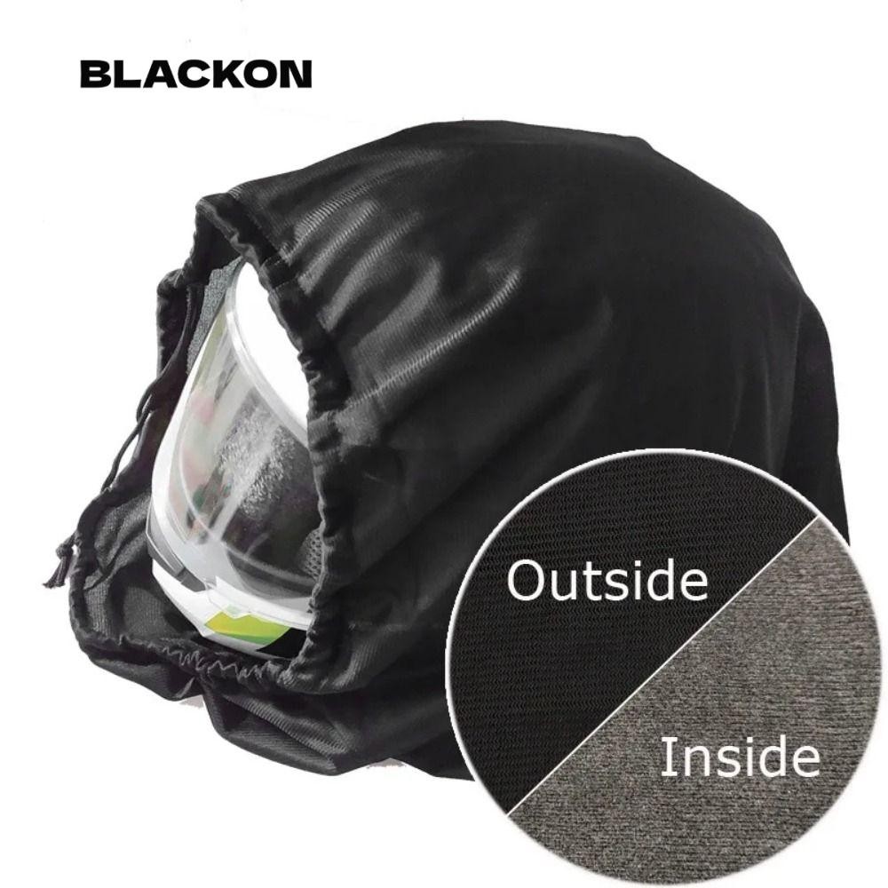 กระเป๋าหมวกกันน็อคมอเตอร์ไซค์ BLACKON, ความเหนียวดี กระเป๋าหูรูดกันฝุ่น, ทนทานน้ําหนักเบานุ่ม Plush Full Half Helmet Lid Protect Bag