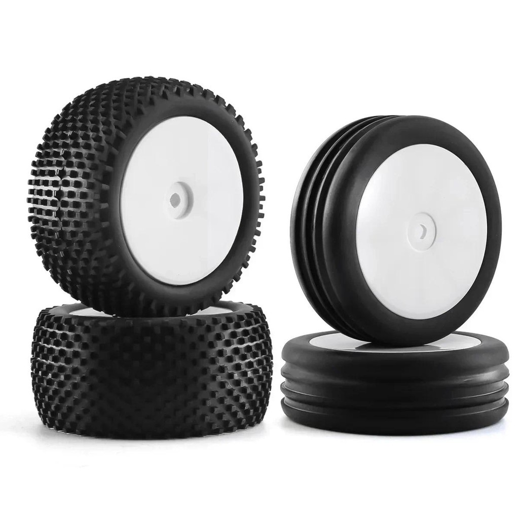 4pcs ของเล่นยางรถทนทานยาง 1/10 Off-road ยางสําหรับ Srx2 Srx4 Bandit Tyres สําหรับ Tekno Eb410 Yokomo