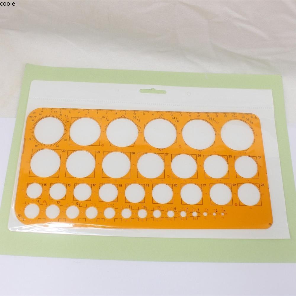 COOLE Draw A Circle Template Ruler Template Ruler เครื่องมือวาดภาพ ไม้บรรทัดอ่อน