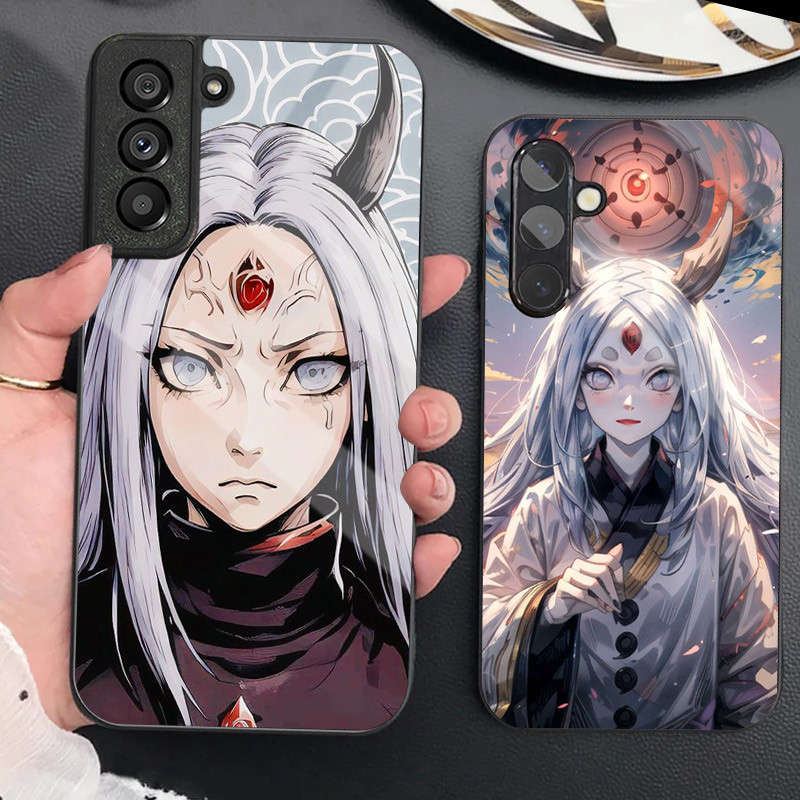 Naruto Kaguya Otsutsuki แก้วเคสโทรศัพท์สําหรับ Samsung Galaxy S9 Plus S10 S10e S20 FE S20 Plus S21 S