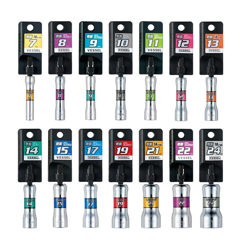 VESSEL 1/4 Hex Power Nut Driver เจาะบิตอะแดปเตอร์เครื่องมือไขควงไฟฟ้าประแจ SL200790/SL200890/SL200990 - รูปที่ 6