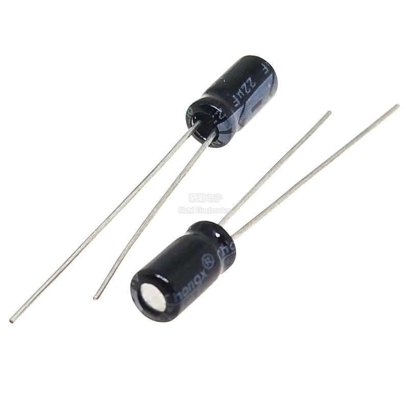 25V22UF 4 * 7 มม. ยี่ห้อใหม่ของแท้ Electrolytic Capacitor 25V 22UF 25v Electrolytic Capacitor Series