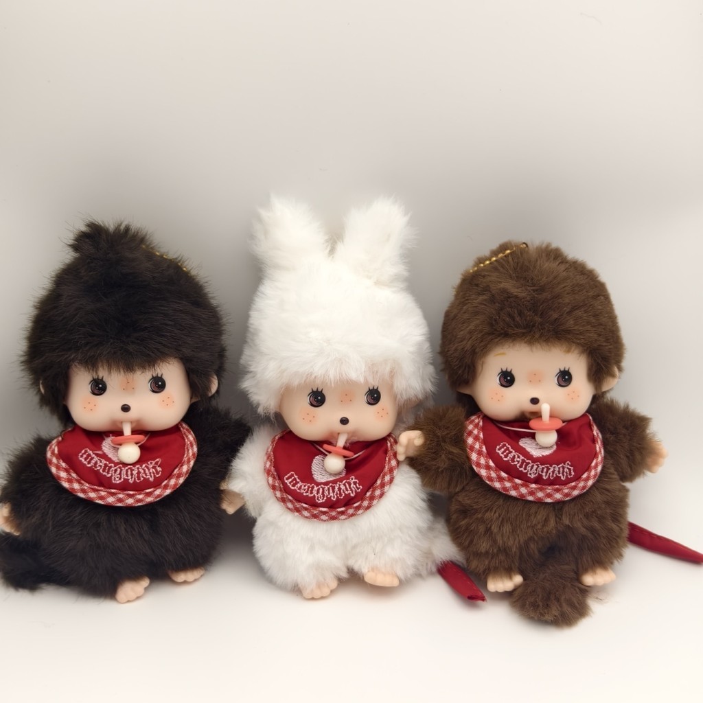 【พร้อมส่ง】monchichi พวงกุญแจ Monchi Bebichhichi Tuffy Monchhichi Keychain Limited Plush hipper kitty