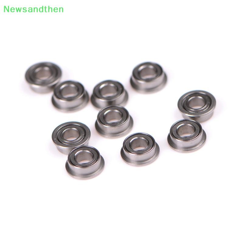 Newsandhen 10PCS MF63zz Mini Metal Double Shielded Flange Ball Bearings (3mmX6mmX2.5mm) Nice