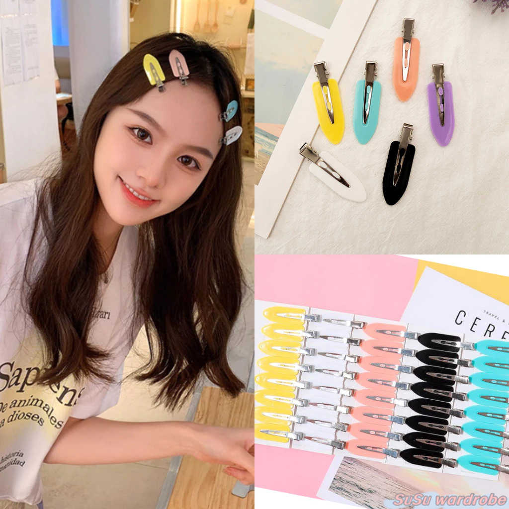 SuSu 🎀พร้อมส่ง 🎀 บติดผม สีสันสดใส สไตล์เกาหลี เรียบง่าย กิ๊บซ่อนเร้นจัดผมหน้า VO-23