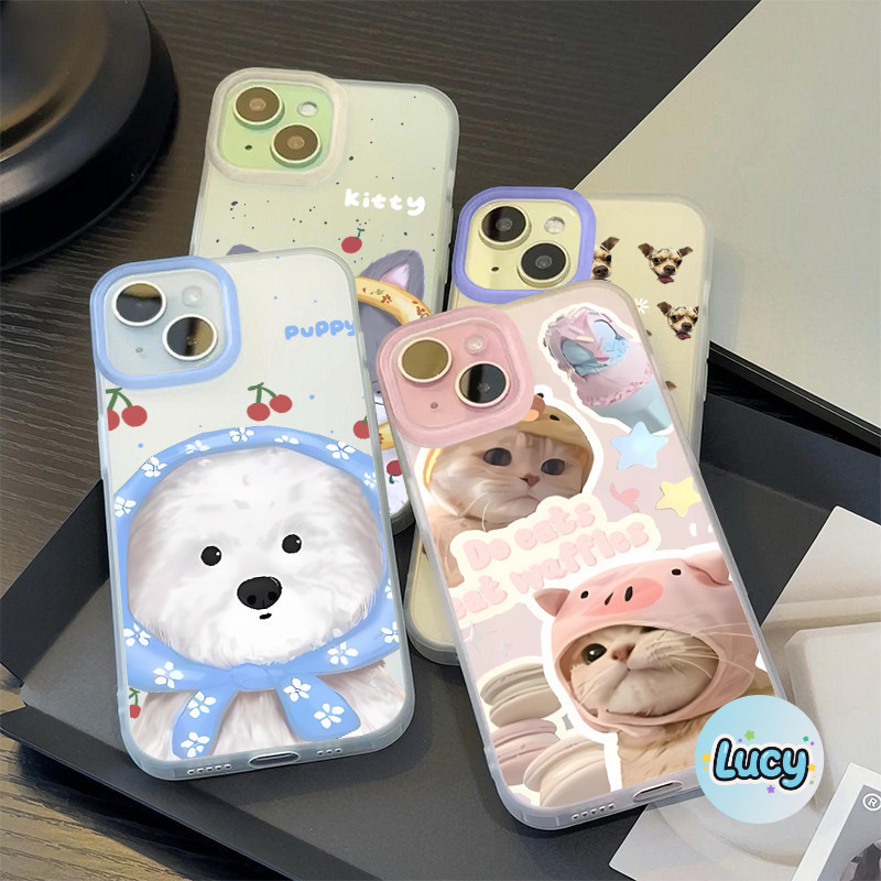 🔥Lucy🔥 ส่งจากไทย🔥สินค้า 1 บาท ใช้กับ เคสไอโฟน11 16 13 14plus 15 pro max XR 12 13pro เคสเกาหลี 6P 7P 8P พสัส X 14plus