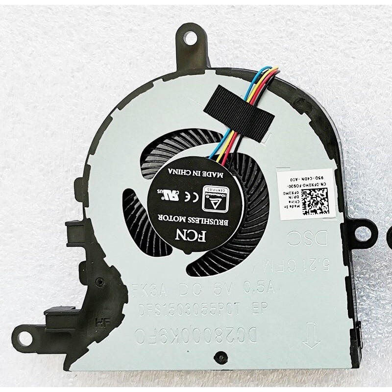 แล็ปท็อปพัดลมระบายความร้อน cpu cooler หม้อน้ํา Dell INSPIRON 15-3593 3580 3581 5570 5575 17-3780 559