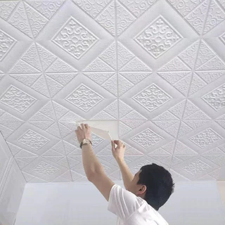 35cm Wallpaper ติดผนัง 3d มีกาวในตัวสติ๊กเกอร์ติดผนัง ตกแต่งเพดาน วอลล์เปเปอร์ วอลเปเปอร์ สติ๊กเกอร์ตกแต่งห้องนอน